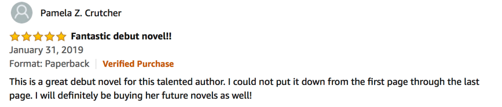 5-star review of The Orderly by Pamela Z. Crutcher